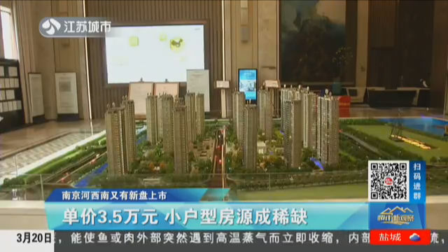 南京河西南又有新盘上市 单价3.5万元 小户型房源成稀缺