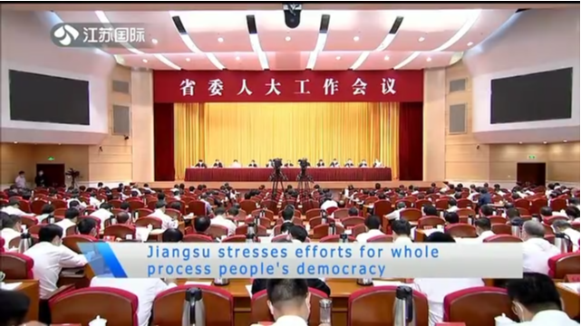 Jiangsu stresses efforts for whole process people's democracy