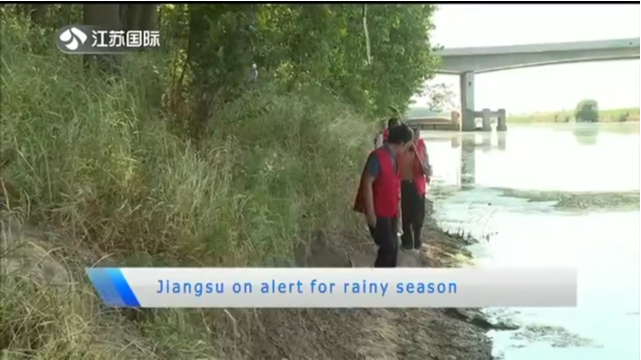 Jiangsu on alert for rainy season