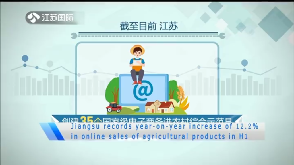 Jiangsu records year-on-year increase of 12.2% in online sales of agricultural products in H1