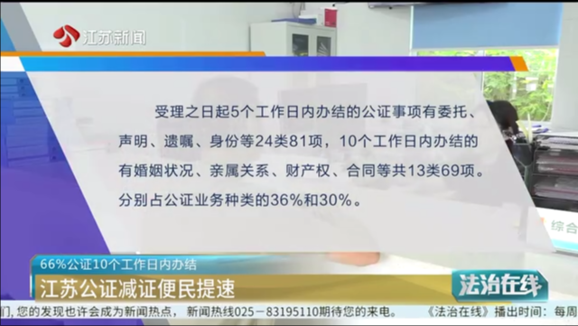 66%公证10个工作日内办结 江苏公证减证便民提速